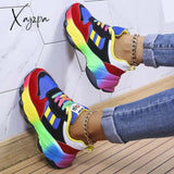 Xajzpa - Green Casual Sportswear Daily Patchwork Round Out Door Shoes Shoes Sneakers