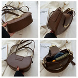 Xajzpa - Half Moon Women Shoulder Bags Winter Simple Design Stylish Underarm Bag New High Quality