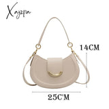 Xajzpa - Half Moon Women Shoulder Bags Winter Simple Design Stylish Underarm Bag New High Quality