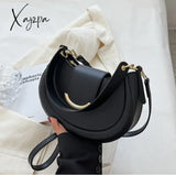 Xajzpa - Half Moon Women Shoulder Bags Winter Simple Design Stylish Underarm Bag New High Quality