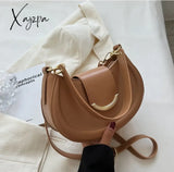 Xajzpa - Half Moon Women Shoulder Bags Winter Simple Design Stylish Underarm Bag New High Quality