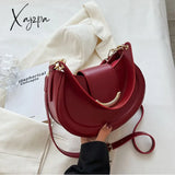 Xajzpa - Half Moon Women Shoulder Bags Winter Simple Design Stylish Underarm Bag New High Quality