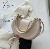 Xajzpa - Half Moon Women Shoulder Bags Winter Simple Design Stylish Underarm Bag New High Quality