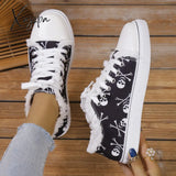 Xajzpa - Halloween Yellow Casual Daily Patchwork Printing Round Comfortable Shoes Shoes Sneakers