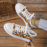 Xajzpa - Halloween Yellow Casual Daily Patchwork Printing Round Comfortable Shoes Shoes Sneakers