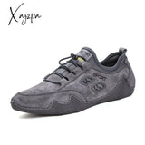 Xajzpa - Handmade Leather Shoes Men Casual Sneakers Driving Shoe Loafers Hot Sale Moccasins Tooling