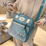 Xajzpa - Harajuku Kawaii Ita Bag Shoulder For Girls Fashion Student Transparent Crossbody Women