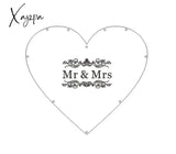 Xajzpa - Heart Shape Transparent Wedding Guest Book Decoration Rustic Sweet Drop Box Drop 3D