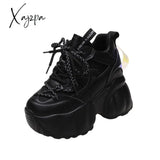 Xajzpa - Height Increasing Shoes New Platform Lace Up High Heel Fashion Women’s Sneakers Women