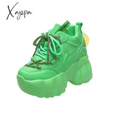 Xajzpa - Height Increasing Shoes New Platform Lace Up High Heel Fashion Women’s Sneakers Women