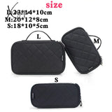 Xajzpa - High Capacity Cosmetic Bag Women Waterproof Double Layer Travel Organizer Makeup Toiletry