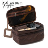 Xajzpa - High Capacity Cosmetic Bag Women Waterproof Double Layer Travel Organizer Makeup Toiletry