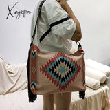 Xajzpa - High Quality Design Women Shoulder Bag Fashion Personality Model Retro Handwoven Tassel