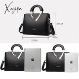 Xajzpa - High Quality Leather Casual Crossbody Shoulder Bags For Women New Luxury Purses And