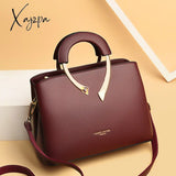 Xajzpa - High Quality Leather Casual Crossbody Shoulder Bags For Women New Luxury Purses And