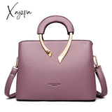 Xajzpa - High Quality Leather Casual Crossbody Shoulder Bags For Women New Luxury Purses And