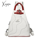 Xajzpa - High Quality Leather Women Backpack Large Capacity School Bags For Teenage Girls