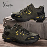 Xajzpa - High Quality Men Hiking Shoes Winter Outdoor Nonslip Trail Man Sneakers Trekking Mountain