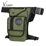 Xajzpa - High Quality Men’s Canvas Drop Leg Bag Military Motorcycle Multi-Purpose Messenger