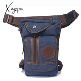 Xajzpa - High Quality Men’s Canvas Drop Leg Bag Military Motorcycle Multi-Purpose Messenger