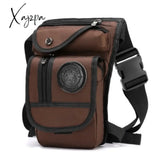 Xajzpa - High Quality Men’s Canvas Drop Leg Bag Military Motorcycle Multi-Purpose Messenger