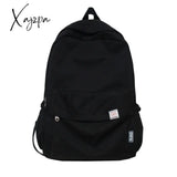 Xajzpa - High Quality Waterproof Solid Color Nylon Women Backpack College Style Travel Rucksack