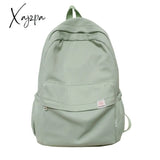 Xajzpa - High Quality Waterproof Solid Color Nylon Women Backpack College Style Travel Rucksack