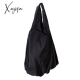 Xajzpa - High Quality Women New Black Pleated Capacity Canvas Personality All-Match Crossbody