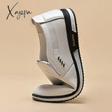 Xajzpa - High-Top Padded Cotton Shoes New Men’s Hiking Comfortable Sports Casual Outdoor Running