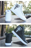 Xajzpa - High Top Sneakers Man White Vulcanized Flat Comfortable Shoes Men Autumn Spring Fashion