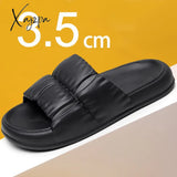 Xajzpa Home Soft Sole Cloud Slippers Women Non Slip Platform Bathroom Slides Woman Summer Thick