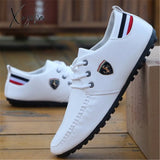 Xajzpa - Hot Sale Leather Men Shoes Casual Comfortable Loafers Moccasins High Quality Shoes Male Lightweight Driving Footwear New