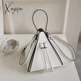 Xajzpa - Hot Sale Triangle Fashionable Pu Leather Mini Crossbody Bags For Women Branded Handbags