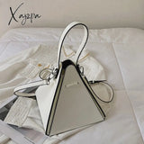 Xajzpa - Hot Sale Triangle Fashionable Pu Leather Mini Crossbody Bags For Women Branded Handbags