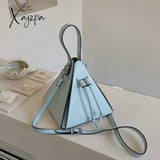 Xajzpa - Hot Sale Triangle Fashionable Pu Leather Mini Crossbody Bags For Women Branded Handbags