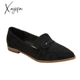 Xajzpa - Imily Bela Womens Casual Elegant Pointed Toe Slip-On Loafer Flats Low Heeled Office Shoes