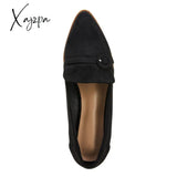 Xajzpa - Imily Bela Womens Casual Elegant Pointed Toe Slip-On Loafer Flats Low Heeled Office Shoes