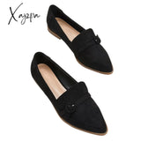 Xajzpa - Imily Bela Womens Casual Elegant Pointed Toe Slip-On Loafer Flats Low Heeled Office Shoes