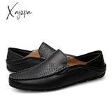 Xajzpa - Italian Mens Shoes Casual Luxury Brand Summer Men Loafers Genuine Leather Moccasins Light