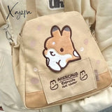 Xajzpa - Japanese Cute Cartoon Rabbit Large Capacity Canvas Bag Women's Bag Tote Bag Crossbody Bag Messenger Bag Wallet Mini Bag