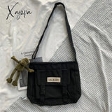 Xajzpa - Japanese Simple Messenger Bag Korean Student Nylon Waterproof Canvas Crossbody Bags For