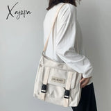 Xajzpa - Japanese Simple Messenger Bag Korean Student Nylon Waterproof Canvas Crossbody Bags For