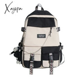 Xajzpa - Japanese Work Clothes Women’s Backpack For Girls Panelled Middle High School Bags Teens