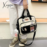 Xajzpa - Kawaii Horizontal Backpack For Teenage Girl Portable Multifunctional Travel Shoulder Bags