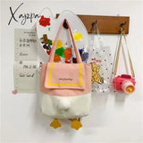 Xajzpa - Kawaii Shoulder Bag Women Cartoon Duck Large Capacity Canvas Bags Japanese Style All-Match