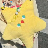 Xajzpa - Kawaii Soft Plush Shoulder Bag Yellow Star Shape Cute Handbag New High Quality Casual