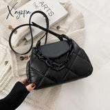 Xajzpa - Kawaii Tote Bag Hit Winter Pu Leather Padded Quilted Women’s Designer Handbag Luxury