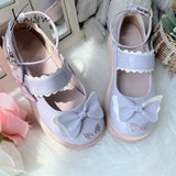 Xajzpa - Kaweii Lolita Shoes Sweet Summer Mary Janes Woman Flats Patchwork Japanese Style Fashion