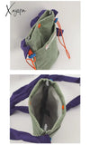 Xajzpa - Korean Corduroy Shoulder Tote Bag Cute Messenger Summer Contrast Mini Handbag For Girl
