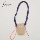 Xajzpa - Korean Corduroy Shoulder Tote Bag Cute Messenger Summer Contrast Mini Handbag For Girl
